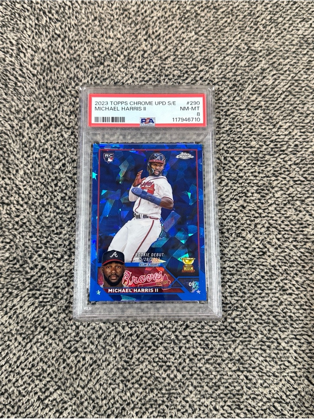 Braves Michael Harris II Rookie Graded PSA 8